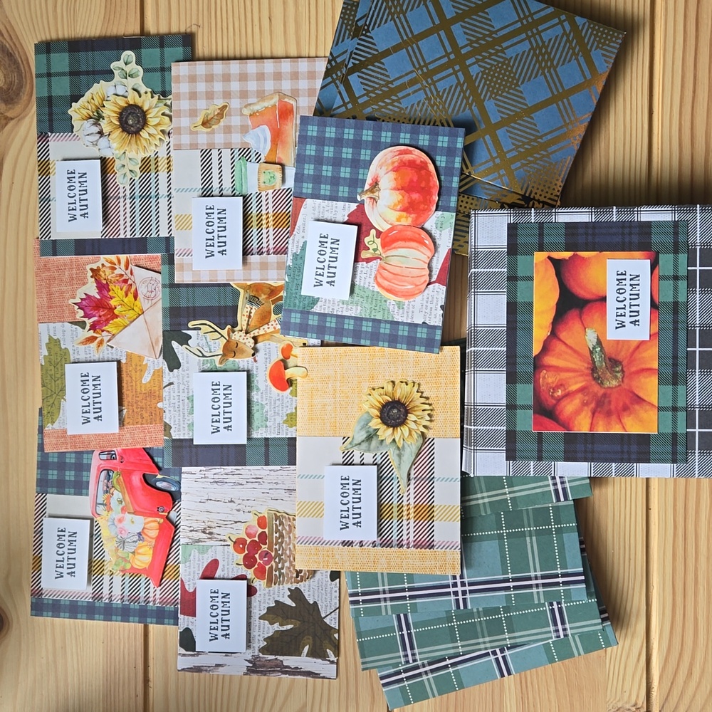 Handmade Mini Fall Cards & Envelopes Boxed Set